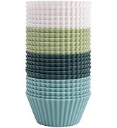 The Silicone Kitchen Reusable Silicone Baking Cup Silicone Muffin Liners for Cupcakes, BPA Free, ...