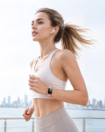 Outdoor sports and fitness watch with GPS positioning