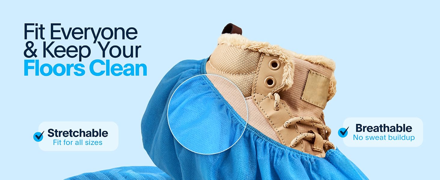 Premium Disposable Boot & Shoe Covers Booties