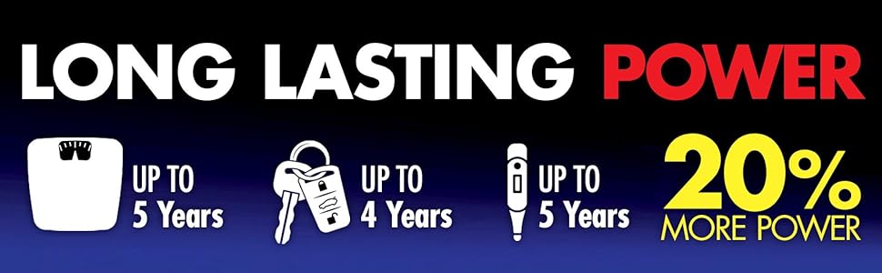 long lasting, more power batteries, long lasting batteries,