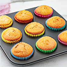 Rainbow Mini Cupcake Liners