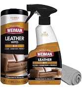 Weiman Leather Cleaner & Conditioner - Cleans, Restores & Protects Leather, UV Protection Prevent...