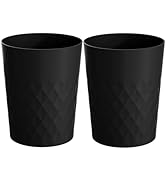 HOLTPHILI 2 Pack Small Trash Can 1.8 Gallon Bathroom Garbage Can Waste Basket Recycling Bin for D...