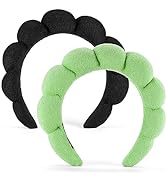 Ztomine Spa Headbands for Washing Face or Facial, Set of 2 Skincare Headbands, Terry Cloth Headba...