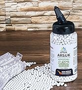 ARSUK Airsoft BB Pellets 6mm BBS 0.20g High Grade Paintball Softair Ammunition for Airsoft Magazi...