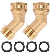 Sanpaint 45 Degree Garden Hose Elbow, Eliminates Stress and Strain On RV Water Intake Hose Fittin...