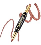 HHLTOH 2-in-1 Lip Liner and Lipstick, Matte Waterproof Lipstick, Dual Ended Lip Pencil, Long-Last...