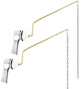 2 Pack Universal Side Mount Toilet Handle Angle-Mount Adjustable Trip Lever Tank Flush Lever Repl...