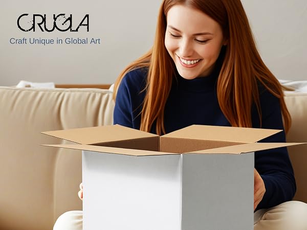 White shipping boxes