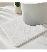 TYUU Toilet Rug, Ultra Soft Toilet Rugs U Shaped Machine Washable Non Slip Absorbent Quick Dry To...