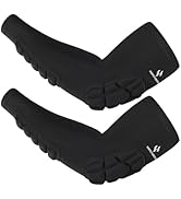 HOPEFORTH 2PCS Padded Elbow Forearm Sleeves Compression Arm Protective Support