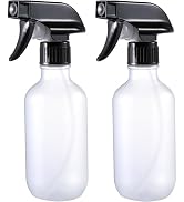GearTrust Small Water Spray Bottle for Hair, Frosted Clear Plastic Small Squirt Bottle with Adjus...