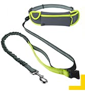 Fida 3-in-1 Hands Free Dog Leash with Zipper Pouch & Bungee, Reflective Crossbody Waist Running L...