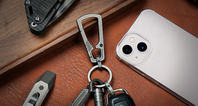 carabiner quick release keychain