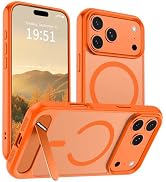 SUPFINE Magnetic for iPhone 17 Pro Max Case (Built-in Invisible Kickstand)(Compatible with MagSaf...