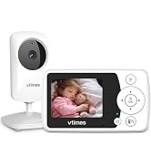 VTimes Baby Monitor with Camera and Audio, Video Baby Monitor No WiFi Night Vision, 2.4" Screen P...