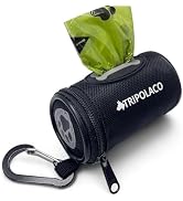 TRIPOLACO Dog Poop Bag Holder for Leash, Easy Release Doggie Poop Bag Dispenser, Sturdy Dog Waste...