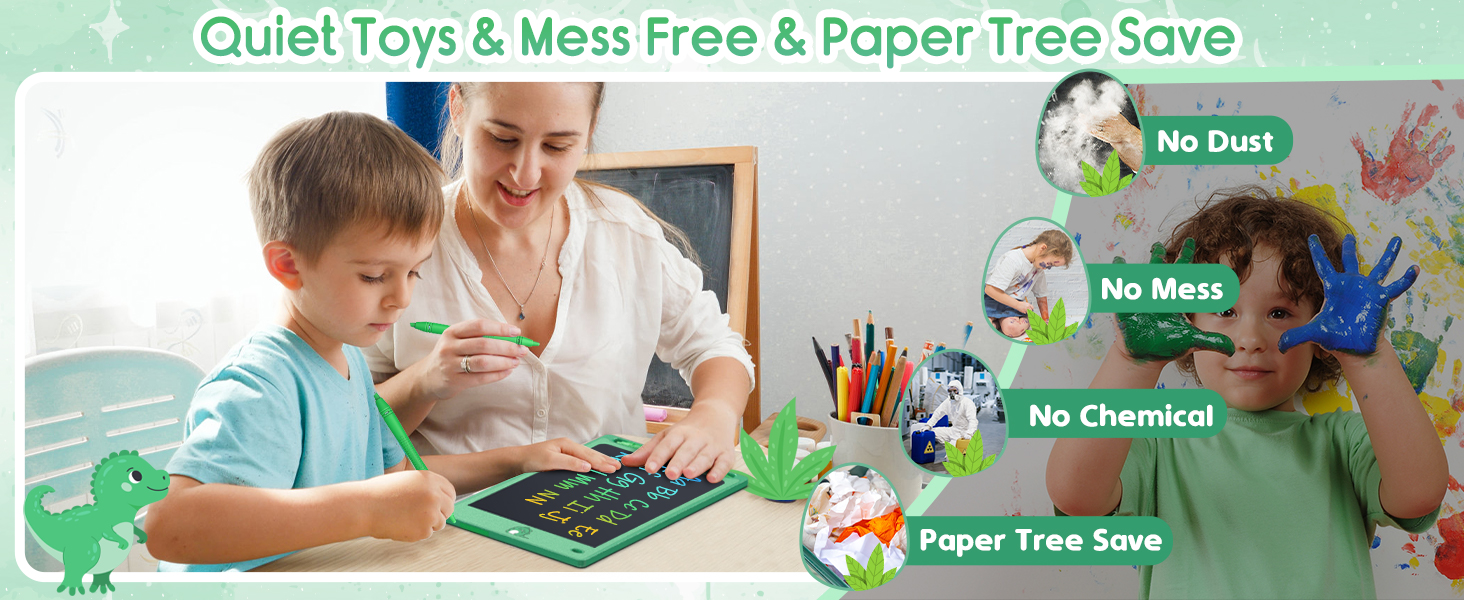quiet toys mess free paper tree save