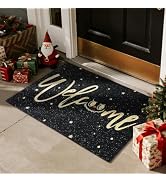 TYUU Christmas Doormat, Outdoor & Indoor Merry Christmas Door Mat, Funny Welcome Monster Holiday ...