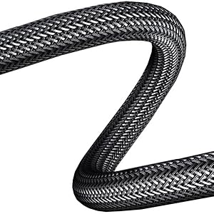 sturdy braided black nylon