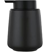 12Oz Black Soap Dispenser - Ceramic Lotion Hand Soap Dispenser with Easy-to-Press Pump, Refillabl...