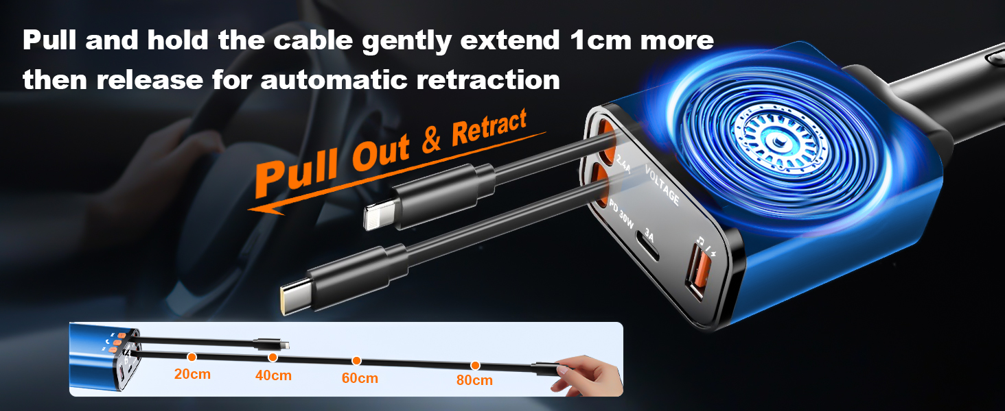 retractable car charger