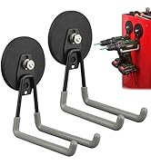 ULIBERMAGNET Magnetic Hooks,Heavy Duty Magnet Hooks,Large Manget with Hooks for Metal Cabinet Peg...