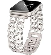 JR.DM Starlight Watch Bands for Women Compatible with Apple Watch 38mm 40mm 41mm 42mm (S10/11) Ad...