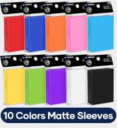Mlikero 1000 Count Card Sleeves, Baseball Card Sleeves for Standard Cards, 10 Colors Trading Card...