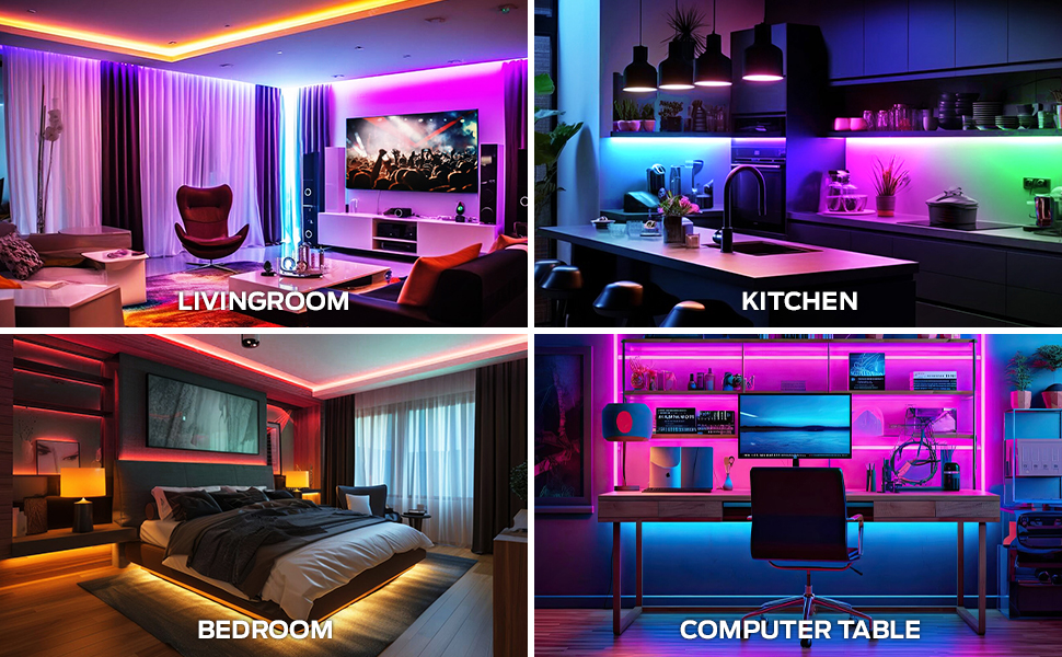 Monster 16.5ft Music Sync and Multi-Color Color Flow LED Light Strip