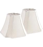 GO&SO Medium Square Cut Corner Lamp Shades for Floor and Table Lamps, 6.5x13.2x10.6