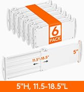5"H, 11.5-18.5"L