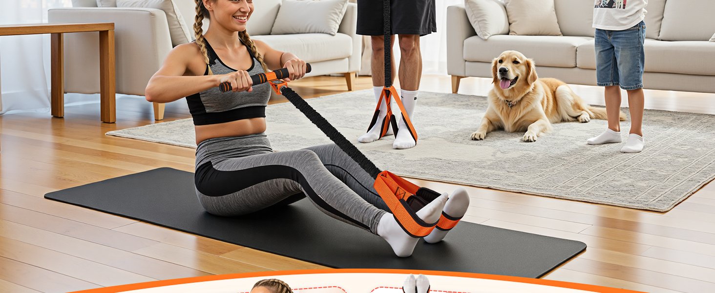 foot pedal resistance band