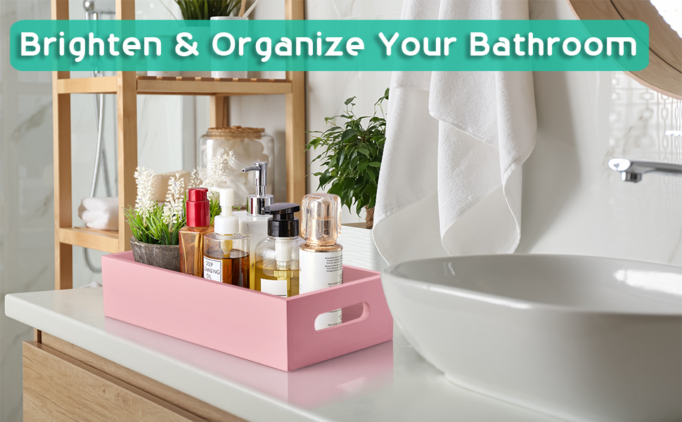 pink bathroom basket