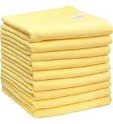 Simple Houseware 9-Pack Microfiber Cleaning Towels, Heavy-Duty & Reusable Cloths for Home, Kitche...