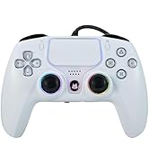 NBCP Wired Gaming Controller for PS5, Rechargeable Pro Gamepad with Dual Vibration, Hall Effect T...
