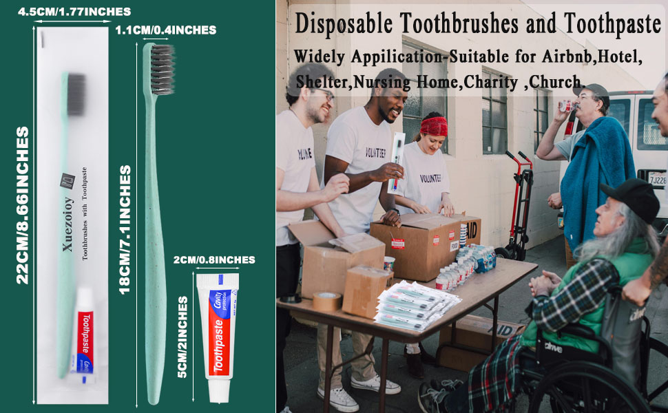toothbrush toothpaste for airbnb