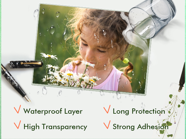 features of self adhesive laminating sheets