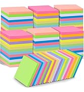 60 PCS Sticky Notes Bulk 3x3 Inch Colorful Sticky Notes 75 Sheets/Pad 12 Colors, Adhesive Stickin...