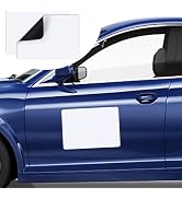 DIYMAG 2Pcs 17x12 Inch Blank Car Magnets, Flexible Magnetic Bumper Sticker Set for Advertising, P...