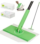 TRENNCHI Newly Upgraded 2-in-1 Dry & Wet Sweeper Floor Mopping and Sweeping Kit with 20PCS Sweepi...