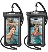 NEPHI IPX8 Floating Waterproof Phone Pouch 2 Pack-Up to 8.0",Floating Phone Case for iPhone Andri...