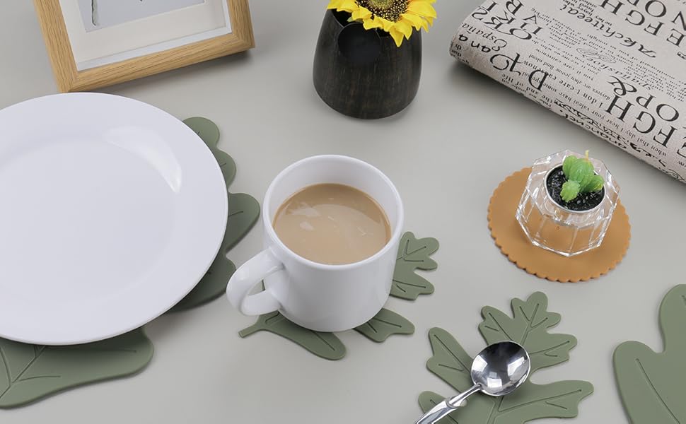 leaf coasters