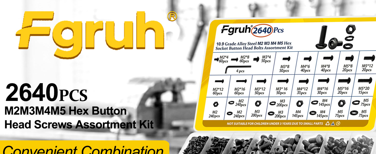 M2M3M4M5 Screw Asssortment Kit