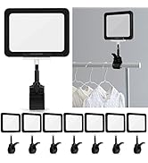 Acrylic Sign Holder with Clamp, 6 x 9 Inch Double Head Display Clips with PVC Card Protector, Rot...