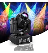 MINGJIE 60W LED Moving Head Stage Lights with DMX512 Control - 8 Gobos & 8 Colors, Sound Activate...