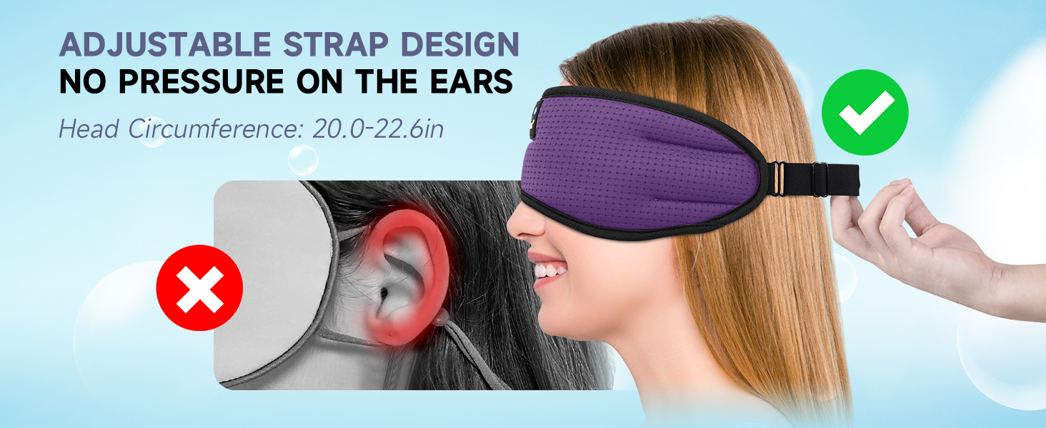 sleep mask with bluetooth headphones