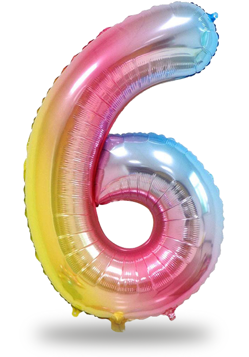 rainbow 6 balloon