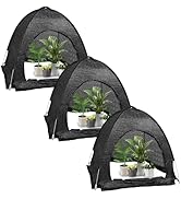 winemana 3 Pcs 70% Garden Plant Shade Tent, 33.5"x35.5"x31.5" UV Resistant Pop Up Sun Shade Netti...