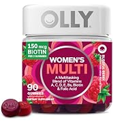 OLLY Women's Multivitamin Gummy, Vitamins A, D, C, E, Biotin, Folic Acid, Adult Chewable Vitamin,...